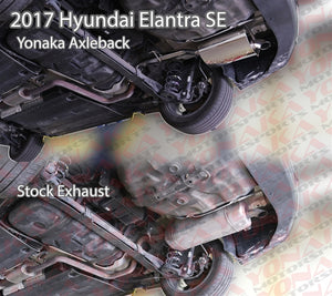 289.95 Yonaka Exhaust Hyundai Elantra SE (2017-2020) Axle Back - Redline360