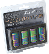 Load image into Gallery viewer, Project Kics Lug Nut Set [Monolith T1/06 - 4 PCS - Neo Chrome] M12X1.50 or M12X1.25 - Neo Chrom / M12X1.50 Alternate Image