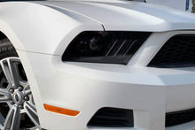 Load image into Gallery viewer, 695.00 AlphaRex Dual LED Projector Headlights Ford Mustang w/ Halogen Lights [LUXX Series - Switchback DRL &amp; Sequential Signal] (10-12) Alpha-Black / Black / Chrome - Redline360 Alternate Image