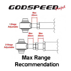255.00 Godspeed Control Arms VW Jetta A5/A6 (06-14) Front Lower Adjustable Arms - Redline360