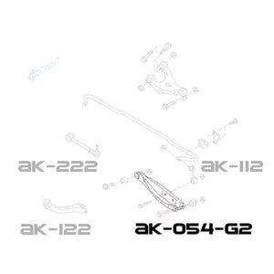 212.50 Godspeed Camber Kit BRZ / FRS / 85 (2013-2021) Rear Lower Control Arms w/ Spherical Bearings - Redline360