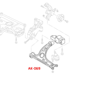 255.00 Godspeed Control Arms VW Golf / Golf R MK6 (10-14) Front Lower Adjustable Arms - Redline360