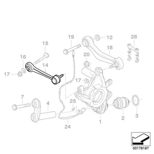 170.00 Godspeed Toe Arms BMW 5 Series E60/E61 [Rear] (2005-2010) AK-098 - Redline360