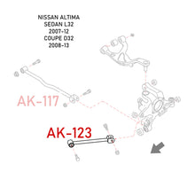 Load image into Gallery viewer, Godspeed Toe Arms Nissan Altima FWD (07-13) Altima AWD (19-22) Rear Trailing Arms - Pair Alternate Image