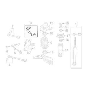 127.50 Godspeed Camber Kit Lexus GS200t GS300 GS350 (2013-2020) Rear Arms - Pair - Redline360