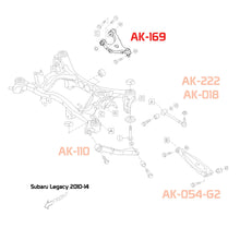 Load image into Gallery viewer, 255.00 Godspeed Camber Kit Subaru Legacy (2010-2014) Rear Upper Adjustable - Redline360 Alternate Image