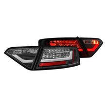 Load image into Gallery viewer, Spyder LED Tail Lights Audi A5 (2008-2012) Black or Red Clear - OEM Halogen / Black Alternate Image