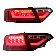 Load image into Gallery viewer, Spyder LED Tail Lights Audi A5 (2008-2012) Black or Red Clear - OEM Halogen / Black Alternate Image