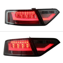 Load image into Gallery viewer, Spyder LED Tail Lights Audi A5 (2008-2012) Black or Red Clear - OEM Halogen / Black Alternate Image