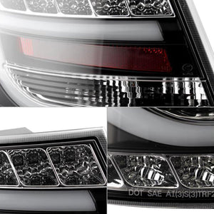 316.88 Spyder LED Tail Lights Audi A6 Sedan (2005-2008) Black or Smoke - Redline360