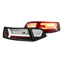 Load image into Gallery viewer, Spyder LED Tail Lights Audi A6 (2009-2011) Black or Red Clear - Black Alternate Image