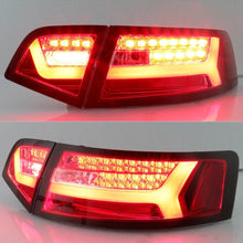 Load image into Gallery viewer, Spyder LED Tail Lights Audi A6 (2009-2011) Black or Red Clear - Black Alternate Image