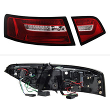 Load image into Gallery viewer, Spyder LED Tail Lights Audi A6 (2009-2011) Black or Red Clear - Black Alternate Image