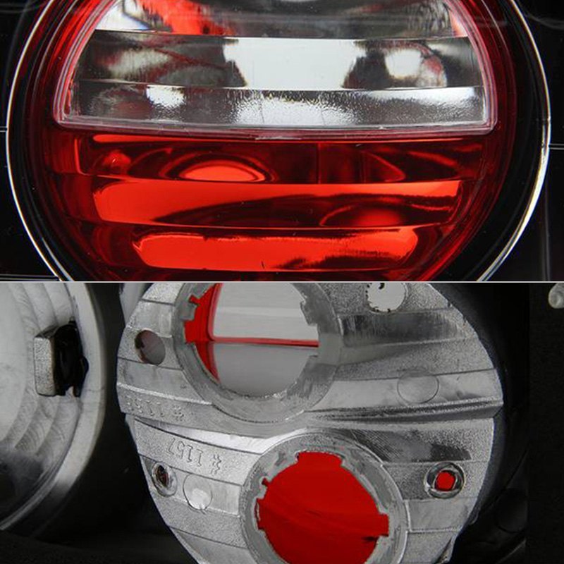 Spyder Euro Style Tail Lights Acura Integra Coupe (1990-1993) Black or Red  Clear