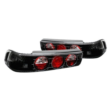 112.76 Spyder Euro Style Tail Lights Acura Integra Coupe (1990-1993) Black or Red Clear - Redline360