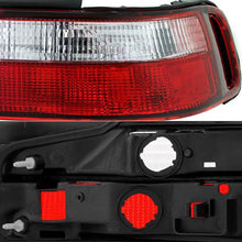Load image into Gallery viewer, Spyder Euro Style Tail Lights Acura Integra Coupe (1990-1993) Black or Red Clear - Black Alternate Image