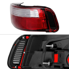 Load image into Gallery viewer, Spyder Euro Style Tail Lights Acura Integra Coupe (1990-1993) Black or Red Clear - Black Alternate Image