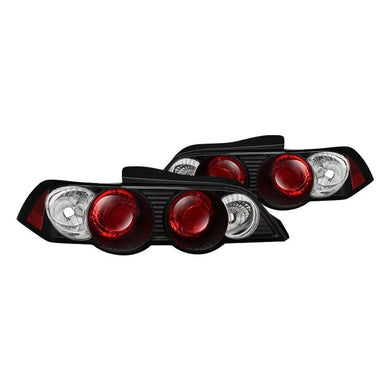 154.16 Spyder Euro Style Tail Lights Acura RSX (2002-2004) - Black - Redline360