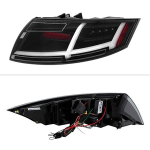 598.07 Spyder LED Tail Lights Audi TT (2008-2014) Black or Smoke - Redline360