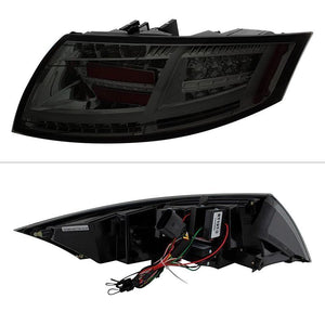 598.07 Spyder LED Tail Lights Audi TT (2008-2014) Black or Smoke - Redline360