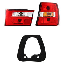 Load image into Gallery viewer, 127.75 Spyder Euro Style Tail Lights BMW 5 Series E34 (1988-1995) Red Clear - Redline360 Alternate Image