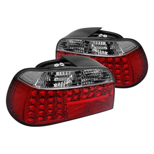 272.63 Spyder LED Tail Lights BMW 7 Series E38 (1995-2001) Red Clear or Smoke - Redline360