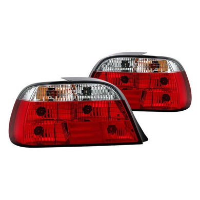 152.73 Spyder Euro Style Tail Lights BMW 7 Series E38 (1995-2001) Red Clear - Redline360