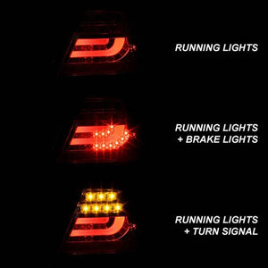 324.02 Spyder LED Tail Lights BMW 3 Series E46 Coupe (00-03) Black or Red Clear - Redline360