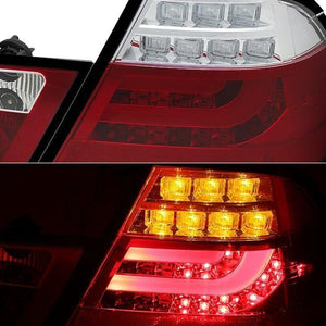 324.02 Spyder LED Tail Lights BMW 3 Series E46 Coupe (00-03) Black or Red Clear - Redline360