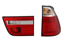 Load image into Gallery viewer, Spyder LED Tail Lights BMW X5 E53 (2000-2006) Black / Red Clear / Smoke - Black Alternate Image