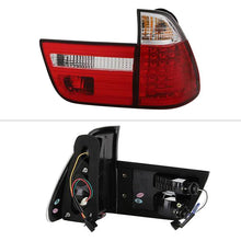 Load image into Gallery viewer, Spyder LED Tail Lights BMW X5 E53 (2000-2006) Black / Red Clear / Smoke - Black Alternate Image