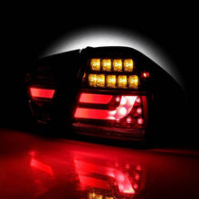 Load image into Gallery viewer, Spyder LED Tail Lights BMW 3 Series E90 Sedan (06-08) Black / Red Smoke / Smoke - Black Alternate Image