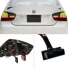 Load image into Gallery viewer, Spyder LED Tail Lights BMW 3 Series E90 Sedan (06-08) Black / Red Smoke / Smoke - Black Alternate Image