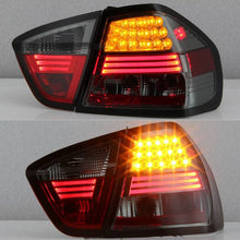 Load image into Gallery viewer, Spyder LED Tail Lights BMW 3 Series E90 Sedan (06-08) Black / Red Smoke / Smoke - Black Alternate Image