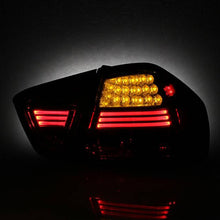 Load image into Gallery viewer, Spyder LED Tail Lights BMW 3 Series E90 Sedan (06-08) Black / Red Smoke / Smoke - Black Alternate Image