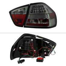 Load image into Gallery viewer, Spyder LED Tail Lights BMW 3 Series E90 Sedan (06-08) Black / Red Smoke / Smoke - Black Alternate Image
