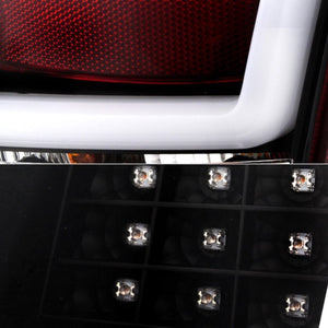 336.15 Spyder V2 LED Tail Lights Chrysler 300C (05-07) [w/ Light Bar] Black / Red Clear / Smoke - Redline360