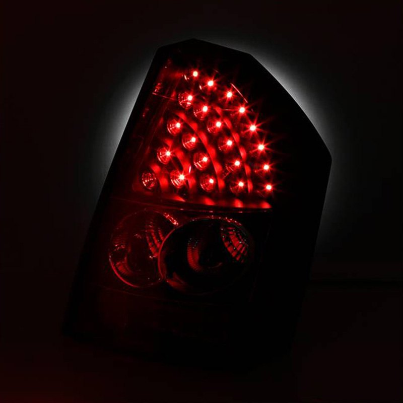 Spyder LED Tail Lights Chrysler 300C (2008-2010) - Black or Red