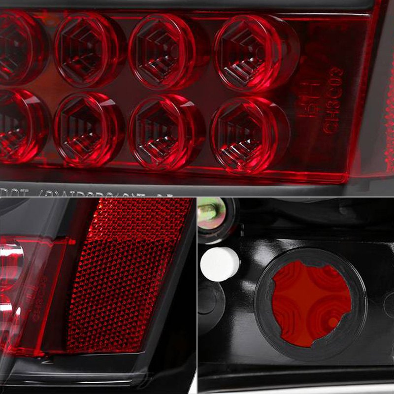 Spyder LED Tail Lights Chrysler 300C (2008-2010) - Black or Red