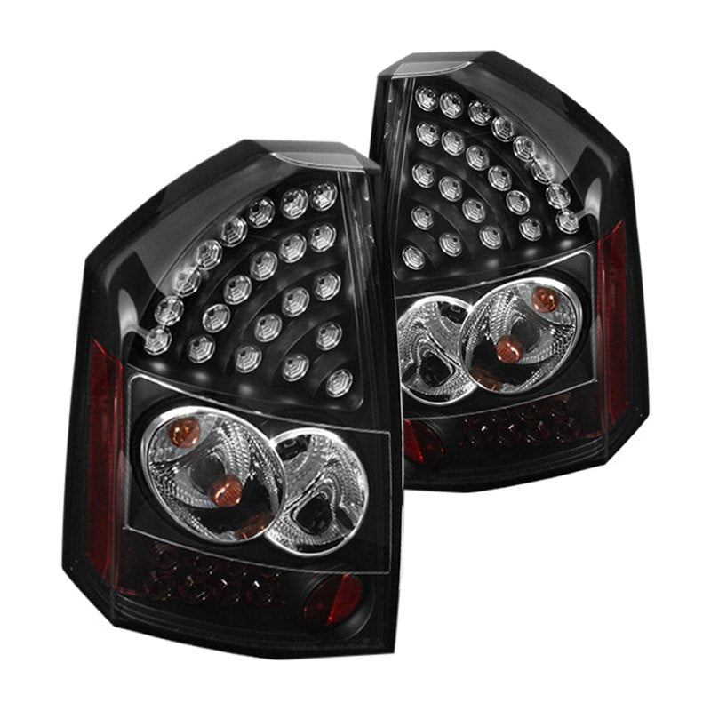 Spyder LED Tail Lights Chrysler 300C (2008-2010) - Black or Red