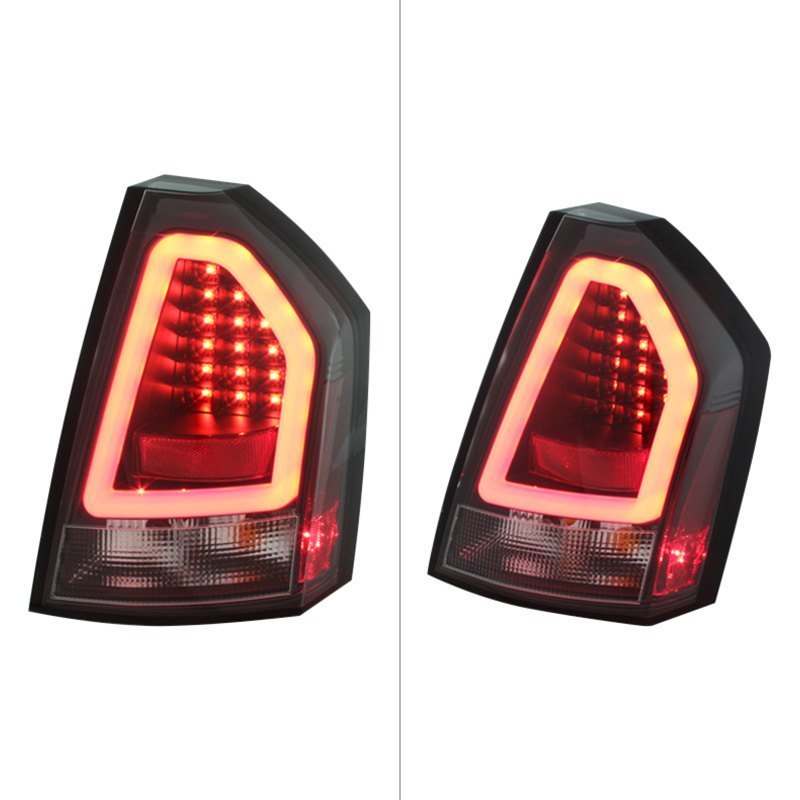 Spyder LED Tail Lights Chrysler 300C (2008-2010) - Black or Red