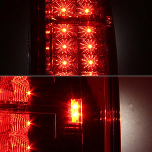 234.80 Spyder LED Tail Lights Chevy Avalanche (2007-2013) - Black / Red Clear / Smoke - Redline360