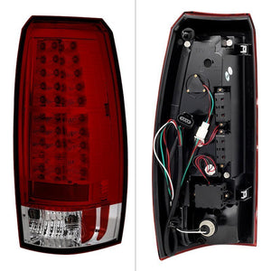 234.80 Spyder LED Tail Lights Chevy Avalanche (2007-2013) - Black / Red Clear / Smoke - Redline360