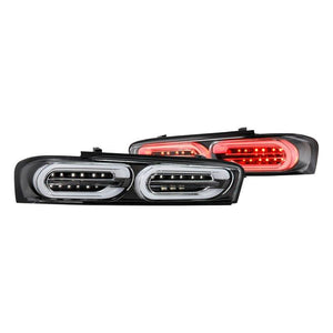 502.44 Spyder LED Tail Lights Chevy Camaro [LED Model] (16-18) [Sequential Turn Signal] - Black or Chrome - Redline360