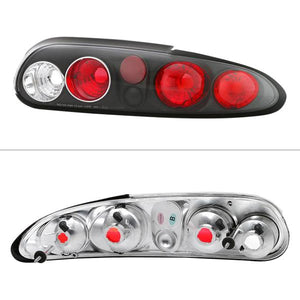 97.78 Spyder Euro Style Tail Lights Chevy Camaro (93-02) Black or Chrome - Redline360