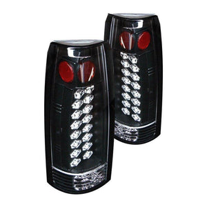 159.87 Spyder LED Tail Lights Chevy Suburban (92-99) Black / Black Smoke / Chrome / Red Clear / Red Smoke - Redline360