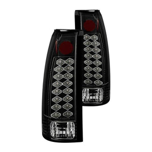 159.87 Spyder LED Tail Lights Chevy Suburban (92-99) Black / Black Smoke / Chrome / Red Clear / Red Smoke - Redline360