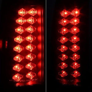 159.87 Spyder LED Tail Lights Chevy Suburban (92-99) Black / Black Smoke / Chrome / Red Clear / Red Smoke - Redline360