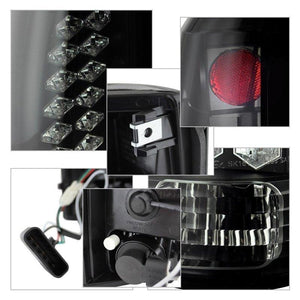 159.87 Spyder LED Tail Lights GMC Jimmy (92-94) Black / Black Smoke / Chrome / Red Clear / Red Smoke - Redline360