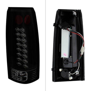 159.87 Spyder LED Tail Lights Chevy Suburban (92-99) Black / Black Smoke / Chrome / Red Clear / Red Smoke - Redline360